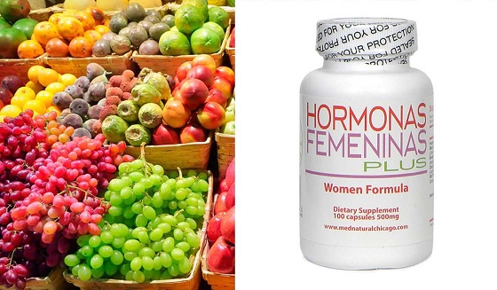 frutas con hormonas femeninas