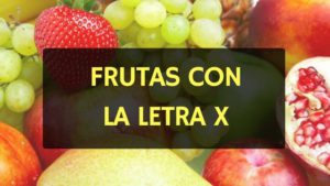 frutas con la letra x