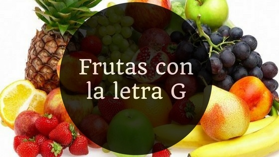 frutas con la letra g